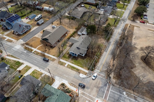 bird's eye view featuring a residential view