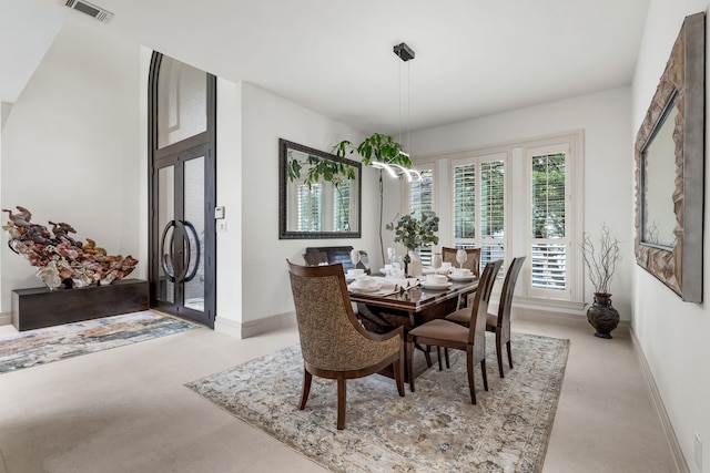 17704 Cedar Creek Canyon Dr, Dallas, TX 75252 - dining area featuring visible vents and baseboards