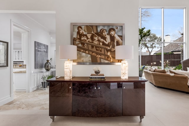 17704 Cedar Creek Canyon Dr, Dallas, TX 75252 - interior space with ornamental molding