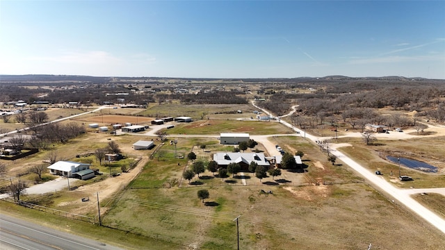 bird's eye view with a rural view