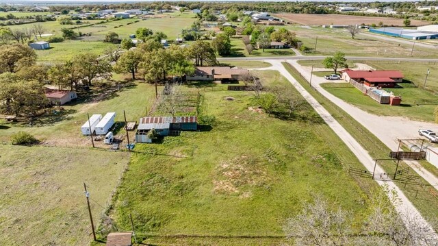 bird's eye view featuring a rural view