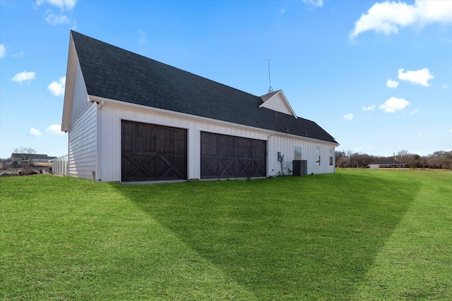 garage featuring cooling unit