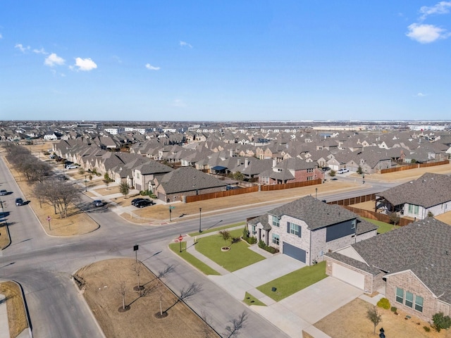 drone / aerial view featuring a residential view