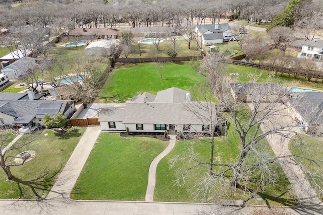 birds eye view of property featuring a residential view