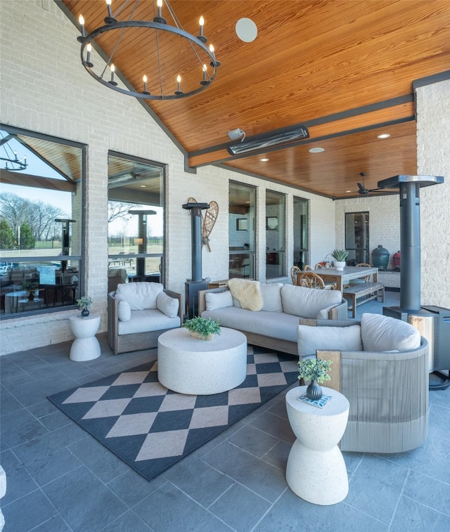 view of patio / terrace with an outdoor hangout area