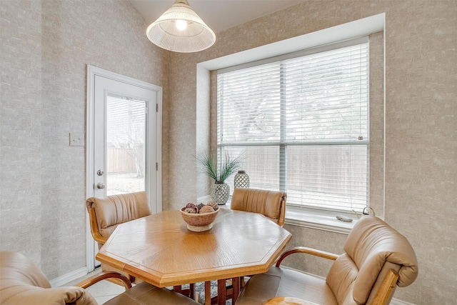 view of dining room