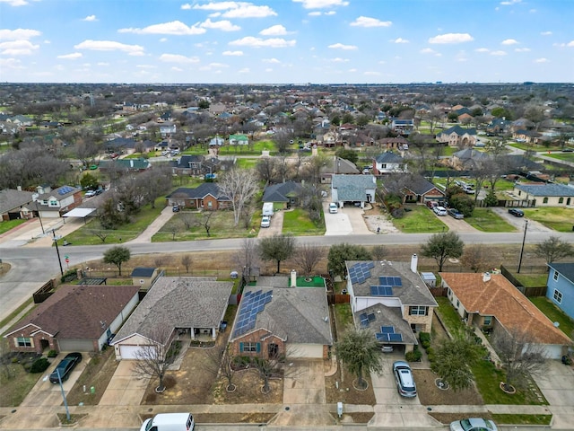 birds eye view of property featuring a residential view