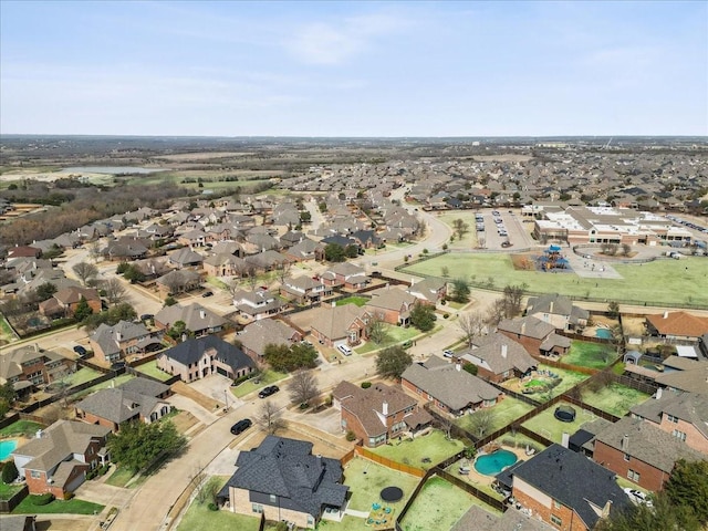 birds eye view of property featuring a residential view