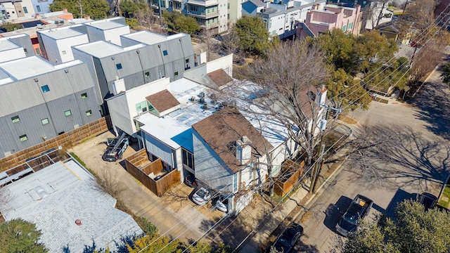 aerial view featuring a residential view