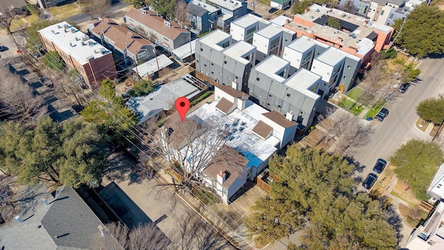 birds eye view of property featuring a residential view