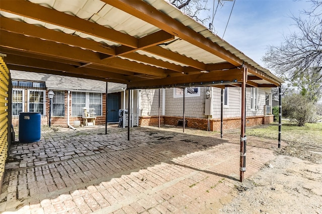 view of patio featuring cooling unit