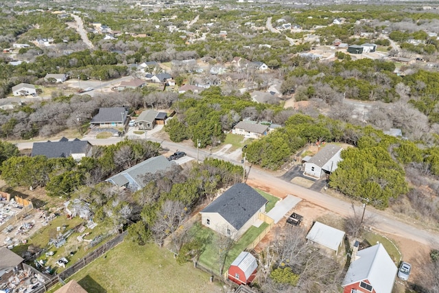 aerial view featuring a residential view