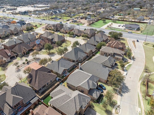 drone / aerial view featuring a residential view