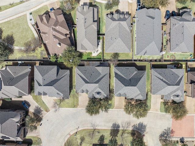 drone / aerial view with a residential view