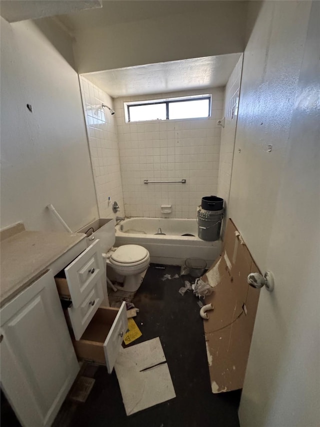 full bath featuring shower / bathing tub combination and toilet