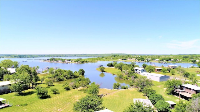 155 Lakeview Dr, Coleman, TX 76834 - drone / aerial view of a large body of water