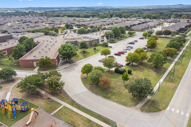 aerial view featuring a residential view