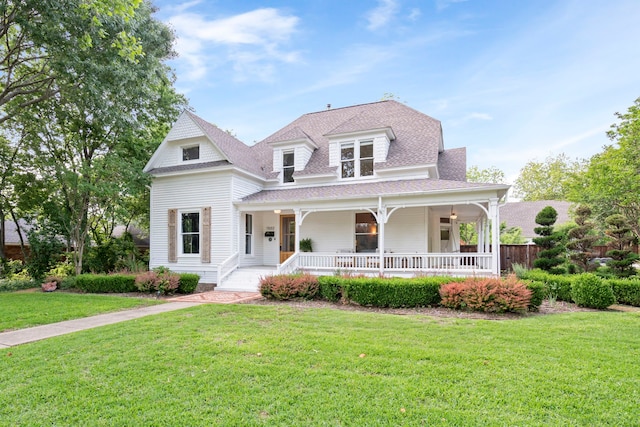 1502 W Virginia St, Mckinney, TX 75069 - view of front of house with a porch, roof with shingles, and a front yard