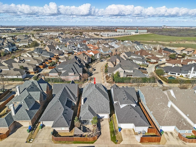 drone / aerial view featuring a residential view