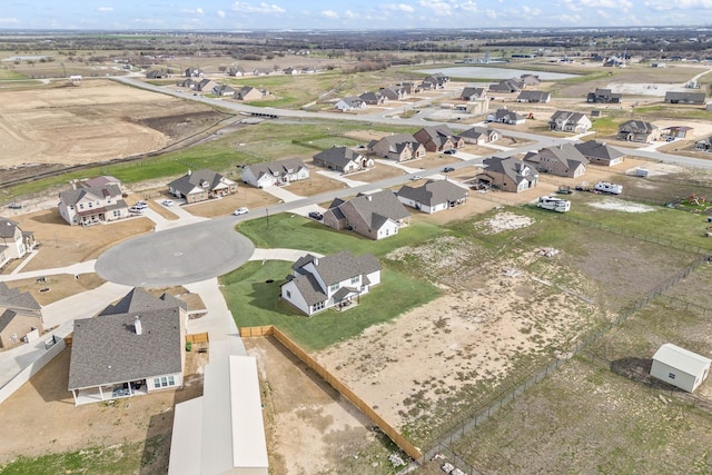 bird's eye view with a residential view