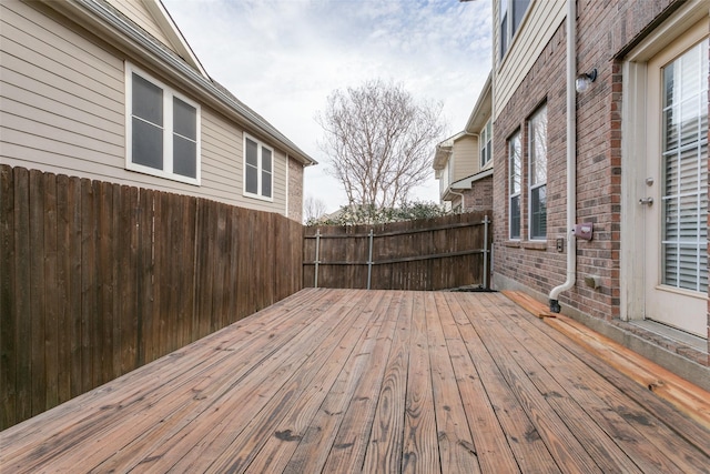 wooden deck with fence