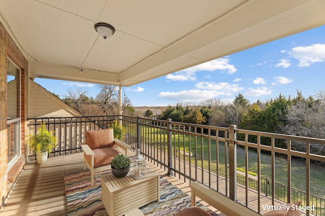 view of balcony