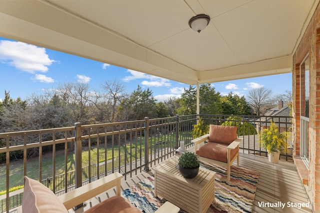 view of balcony