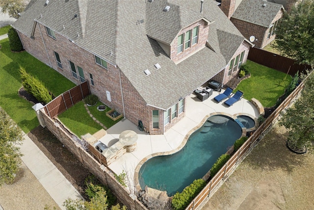 14109 Katiliz Pl, Frisco, TX 75035 - view of subject property with a pool