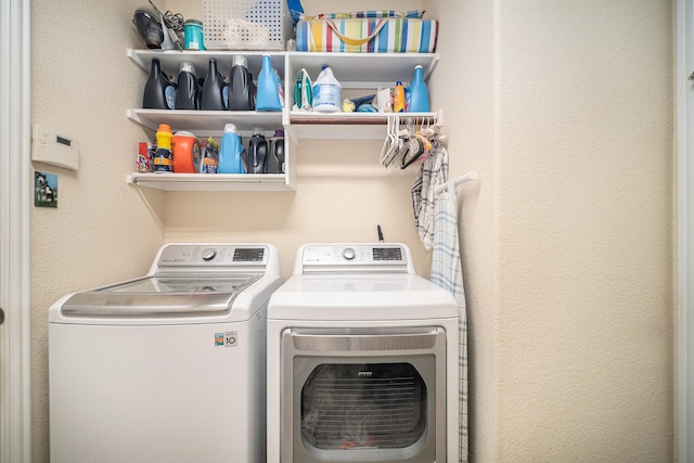 1202 Newcastle St, Roanoke, TX 76262 - laundry area with washer and dryer