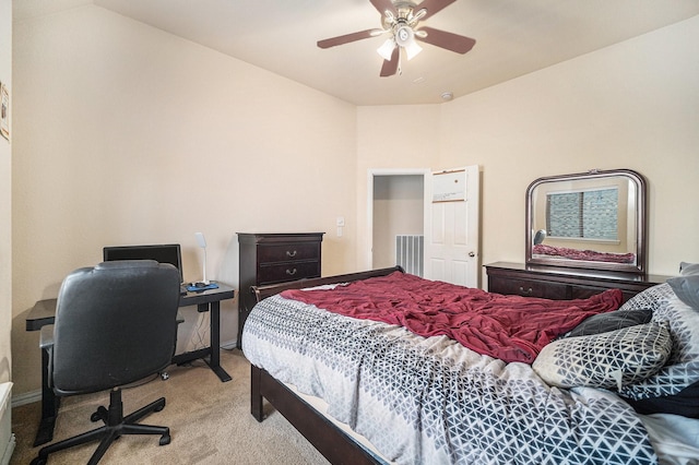 1202 Newcastle St, Roanoke, TX 76262 - bedroom with carpet floors, baseboards, a desk, and ceiling fan