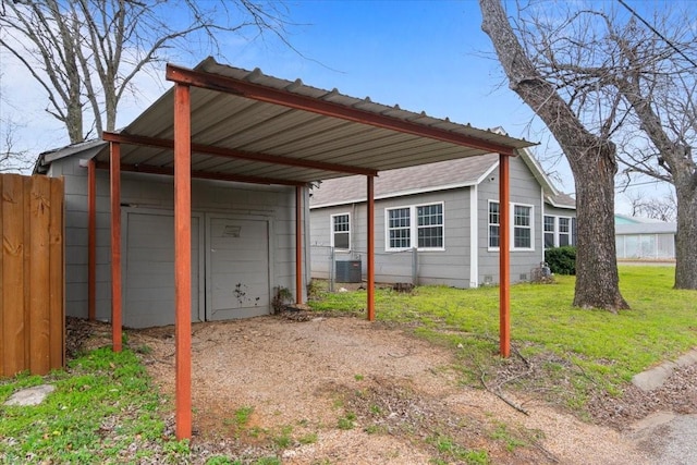 exterior space with fence