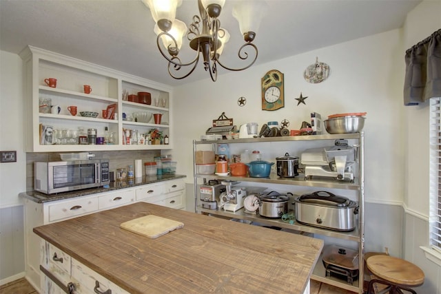 dining room featuring a chandelier