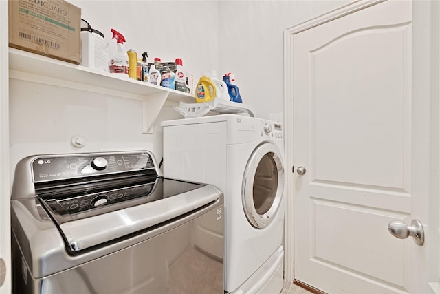 laundry room featuring laundry area and washer and dryer