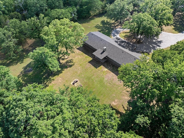 230 Frosty Hollow Rd, Denison, TX 75021 - aerial overview of property's location with a forest