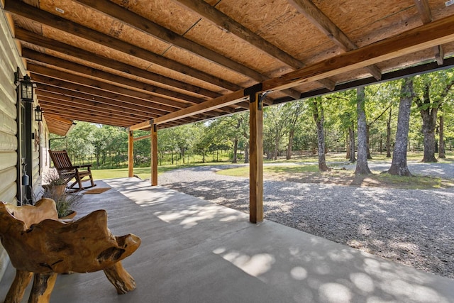 230 Frosty Hollow Rd, Denison, TX 75021 - view of patio / terrace featuring view of scattered trees