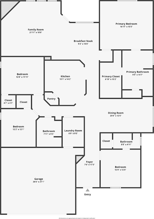 110 Donna Cir, Granbury, TX 76049 - floor plan / room layout
