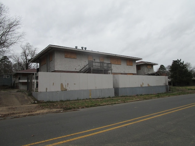 view of side of property