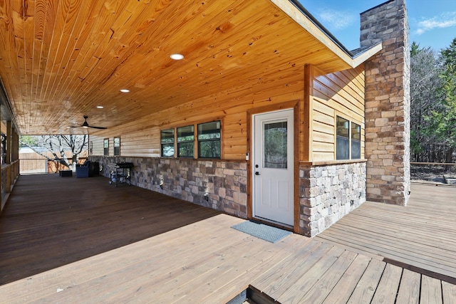 view of deck