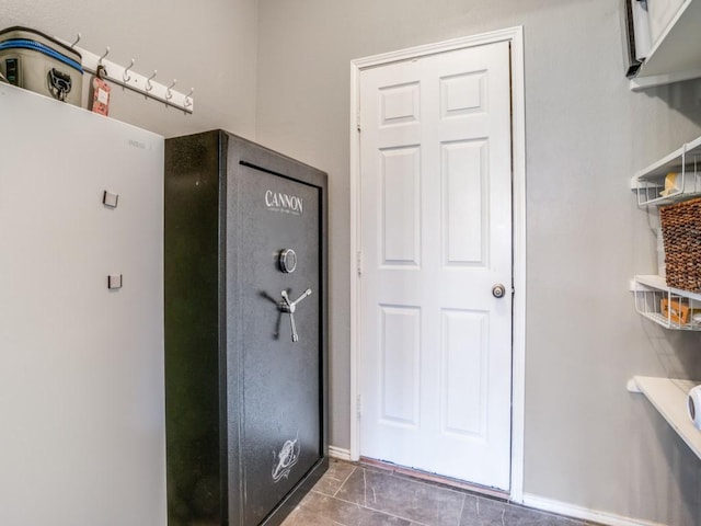 interior space with tile patterned flooring