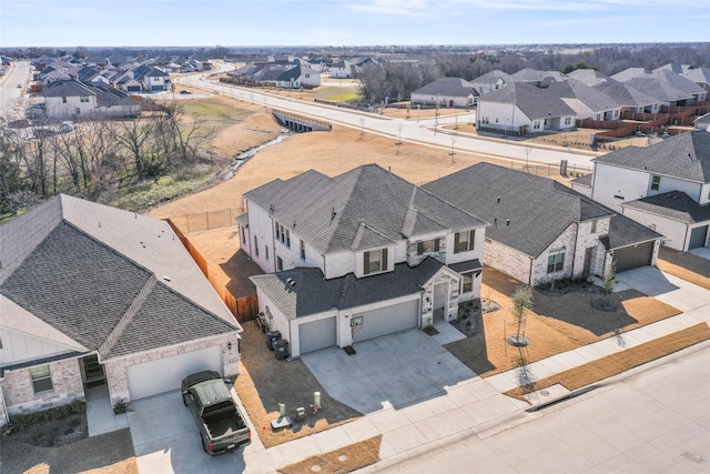 birds eye view of property featuring a residential view