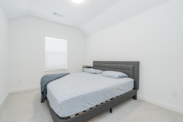 2609 Muirwood Way, Celina, TX 75009 - carpeted bedroom featuring lofted ceiling, visible vents, and baseboards