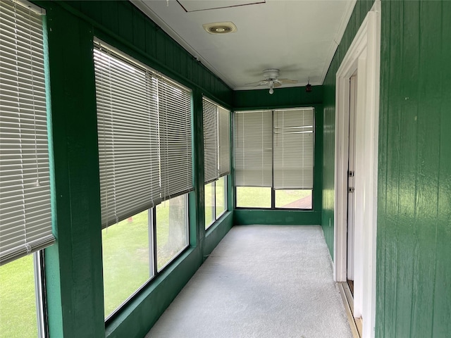 806 Robindale Ln, Fairfield, TX 75840 - unfurnished sunroom with a ceiling fan