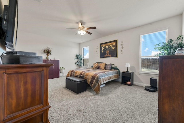 3512 Tunnel Ave, Aubrey, TX 76227 - carpeted bedroom featuring baseboards and a ceiling fan