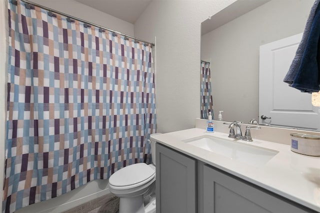 3512 Tunnel Ave, Aubrey, TX 76227 - full bath with vanity, toilet, and a shower with shower curtain