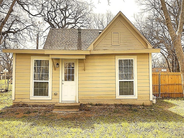 exterior space with fence