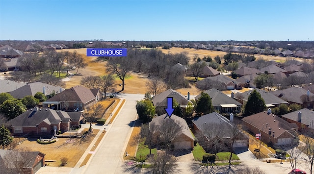 aerial view featuring a residential view