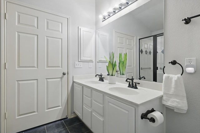 2725 Calmwater Dr, Little Elm, TX 75068 - office with baseboards, a ceiling fan, lofted ceiling, and dark wood-style floors
