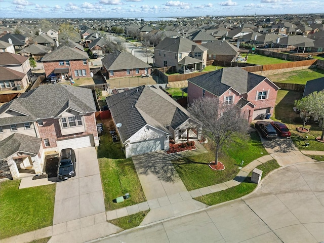 drone / aerial view featuring a residential view