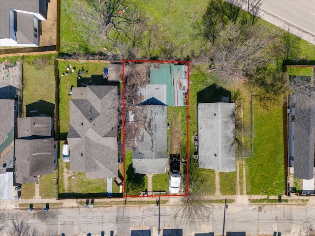 birds eye view of property featuring a residential view