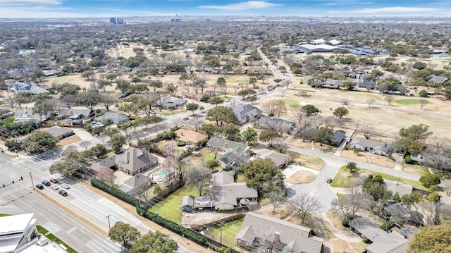 bird's eye view with a residential view